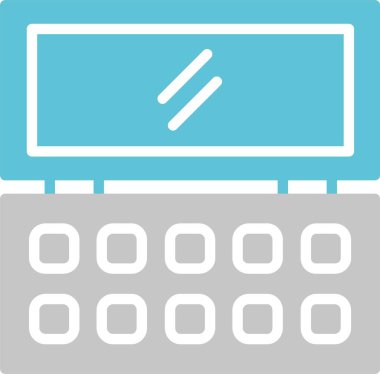 Göz Gölgesi Kabartması İki Renk Simgesi