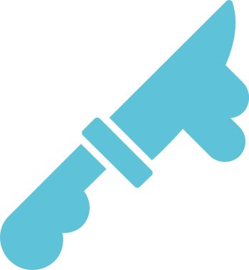 Bıçak Kabartması İki Renk Simgesi