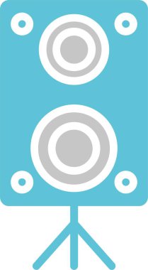 Hoparlör İki Renk Simgesi