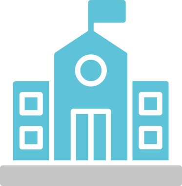 Kolej Sembolü İki Renk Simgesi