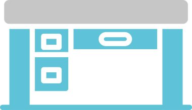 Masa Kabartması İki Renk Simgesi