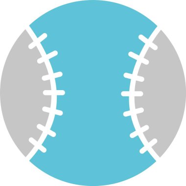 Beyzbol Kabartması İki Renk Simgesi