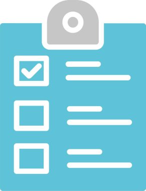 İşaretleme Listesi İki Renk Simgesi