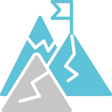 Hedef Kabartma İki Renk Simgesi