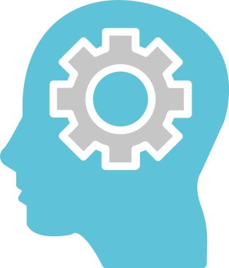 Kulaklık Kalıbı İki Renk Simgesi