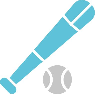 Beyzbol Kabartması İki Renk Simgesi