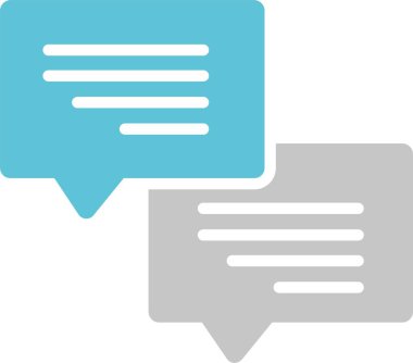 İletişim Kabartması İki Renk Simgesi