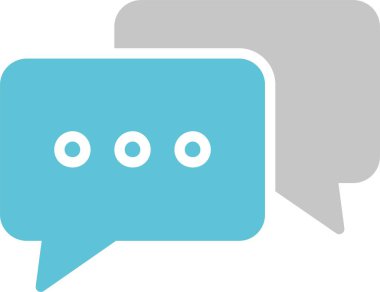 Konuşma Kabartması İki Renk Simgesi