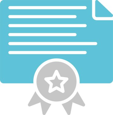 Diploma Kabartması İki Renk Simgesi