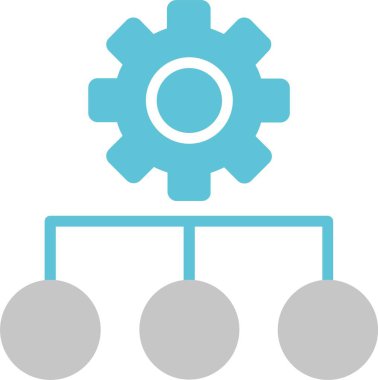 Şema Kabartması İki Renk Simgesi