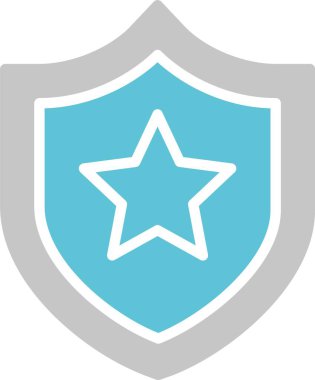 Kalkan Kabartması İki Renk Simgesi