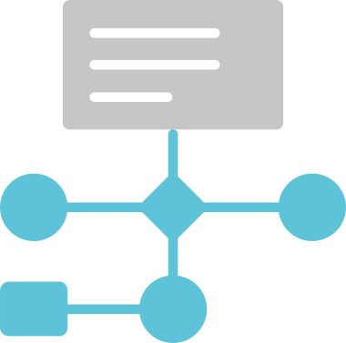 Çalışma Akımı Kabartması İki Renk Simgesi