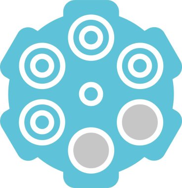 İki Renkli Mühimmat Simgesi Simgesi