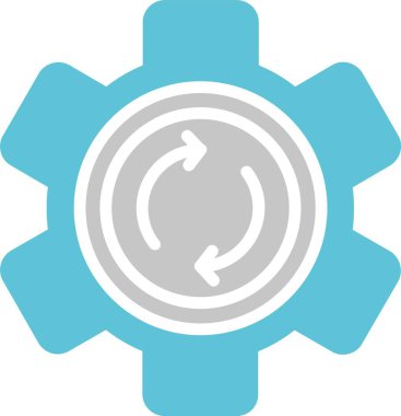 Dişliler İki Renk Simgesi