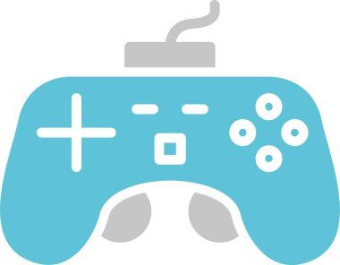 Joystick Glyph İki Renk Simgesi