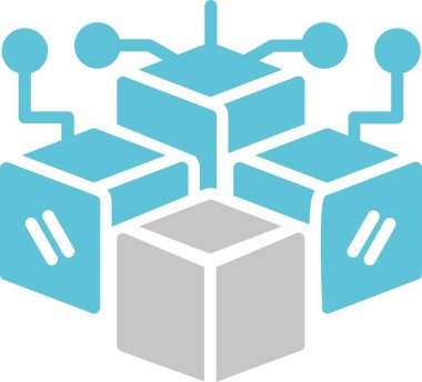 Veritabanı Kabartması İki Renk Simgesi