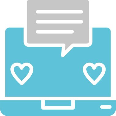 Geribildirim Kabartması İki Renk Simgesi