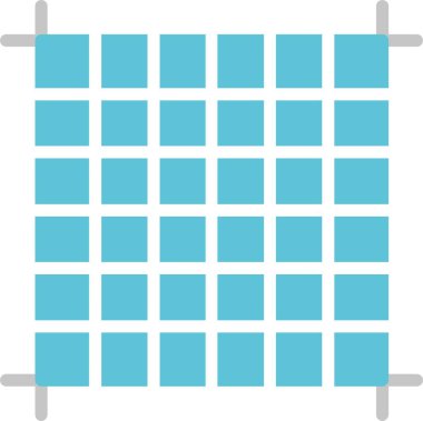 Izgara Kabartma İki Renk Simgesi