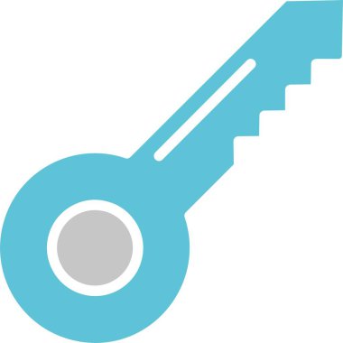 Anahtar Kabartma İki Renk Simgesi