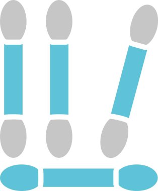 Pamuk Çubuğu Kabartması İki Renk Simgesi