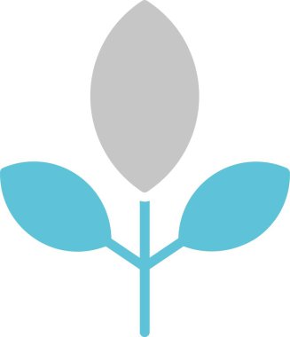 Yaprak Kabartması İki Renk Simgesi