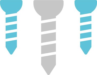 İki Renk Simgesini Vidalar