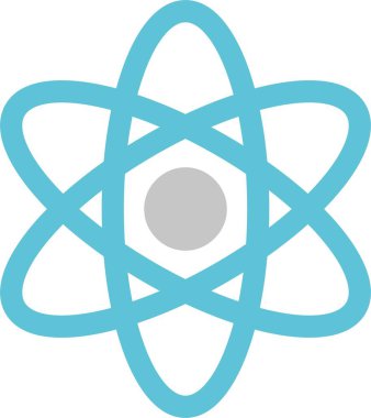 Atom Kabartması İki Renk Simgesi