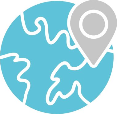 Konum Glyph İki Renk Simgesi