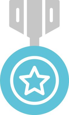 Madalya Kabartması İki Renk Simgesi