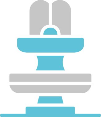 Çeşme Kabartması İki Renk Simgesi