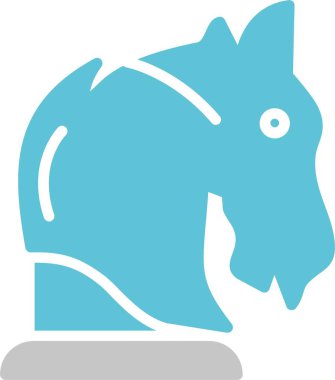 Truva Sembolü İki Renk Simgesi