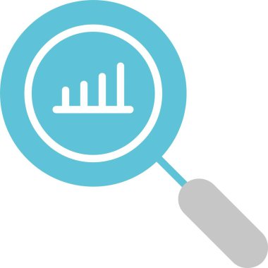 Analiz Grafiği İki Renk Simgesi