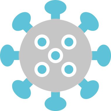 Coronavirus Glyph İki Renk Simgesi