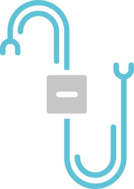 Kablo İşareti İki Renk Simgesi