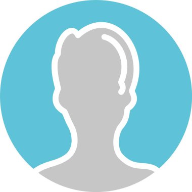 Kullanıcı Kabartması İki Renk Simgesi