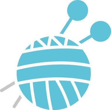 Yün Kabartma İki Renk Simgesi