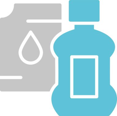 Deterjan Kabartması İki Renk Simgesi