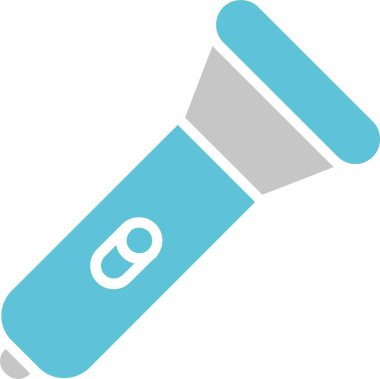 Flaş Işığı Sembolü İki Renk Simgesi