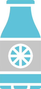 Meyve suyu Şişesi Kabartması İki Renk Simgesi