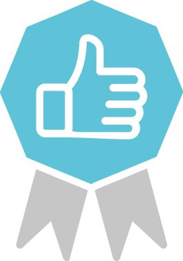 Başarı Kabartması İki Renk Simgesi