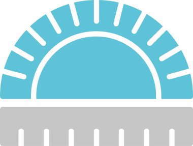 Çıkartma Grafiği İki Renk Simgesi