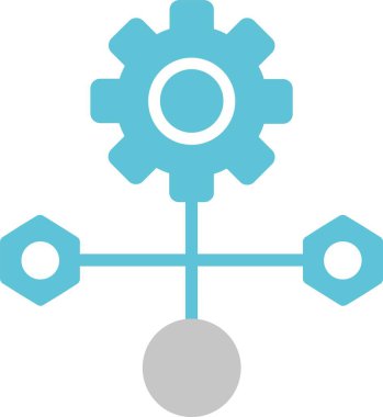 Çalışma Akımı Kabartması İki Renk Simgesi