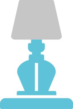 Masa Lambası Kabartması İki Renk Simgesi