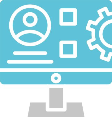 Danışman Glyph İki Renk Simgesi