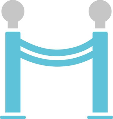 Kırmızı Halı Sembolü İki Renk Simgesi