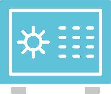 Güvenlik Kutusu Sembolü İki Renk Simgesi