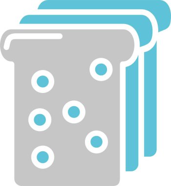 Ekmek Kabartması İki Renk Simgesi