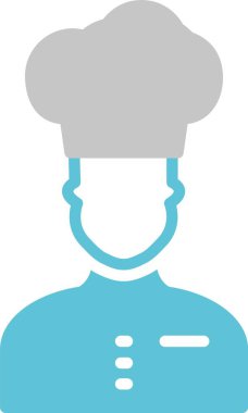 Şef Glyph İki Renk Simgesi