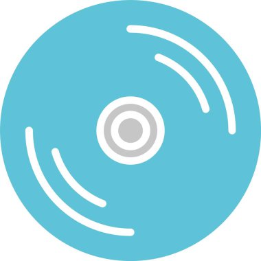 Sıkıştırılmış Disk Kabartması İki Renk Simgesi