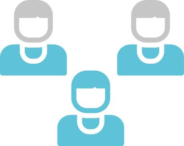 Grup Kabartması İki Renk Simgesi